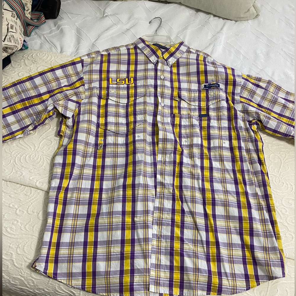 LSU Tigers Columbia PFG Long Sleeve Shirt